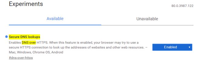 Come attivare DNS over HTTPS su Google Chrome