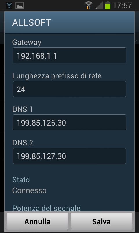 Cambiare DNS in Android: come fare