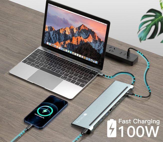 Docking Station 12-in-1: per collegare dispositivi USB, HDMI, DisplayPort, Ethernet, schede SD e altri ancora