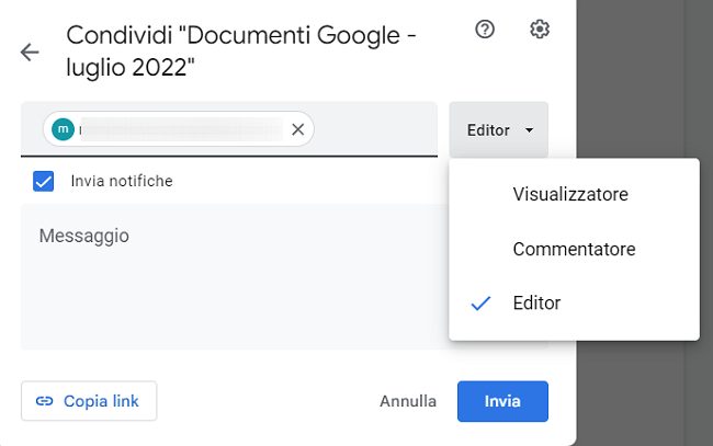 Documenti Google: come condividere, usare segnalibri, link e commenti