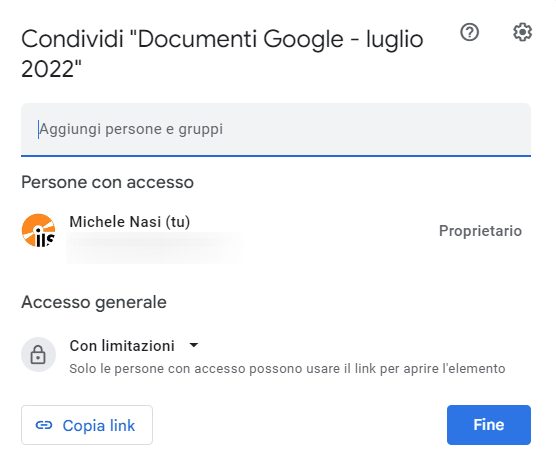 Documenti Google: come condividere, usare segnalibri, link e commenti