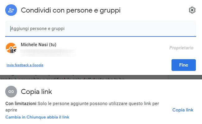 Documenti Google: come condividere, usare segnalibri, link e commenti