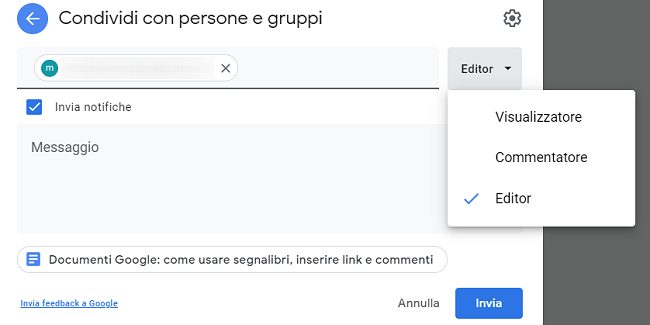 Documenti Google: come condividere, usare segnalibri, link e commenti