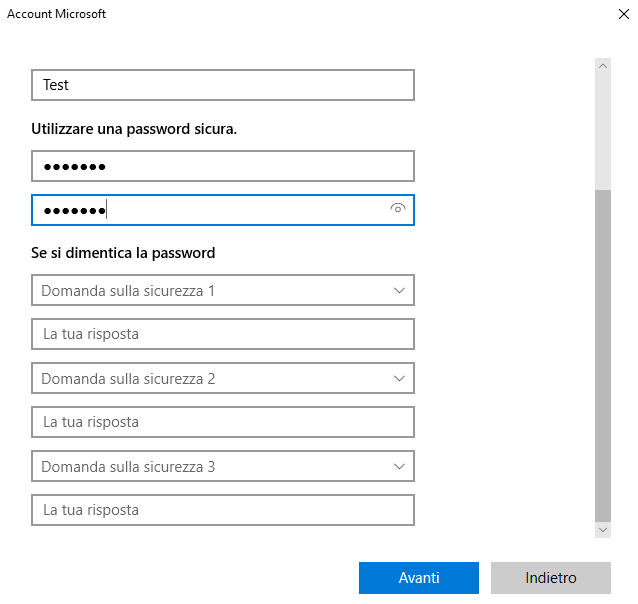 Come disattivare le domande sulla sicurezza in Windows 10