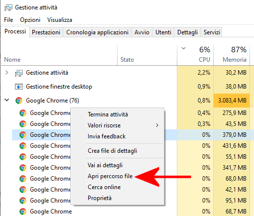 Come vedere dove è installato un programma in Windows