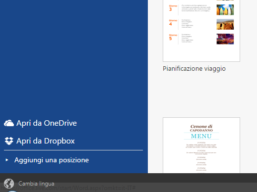 Office Online da oggi apre i documenti da Dropbox