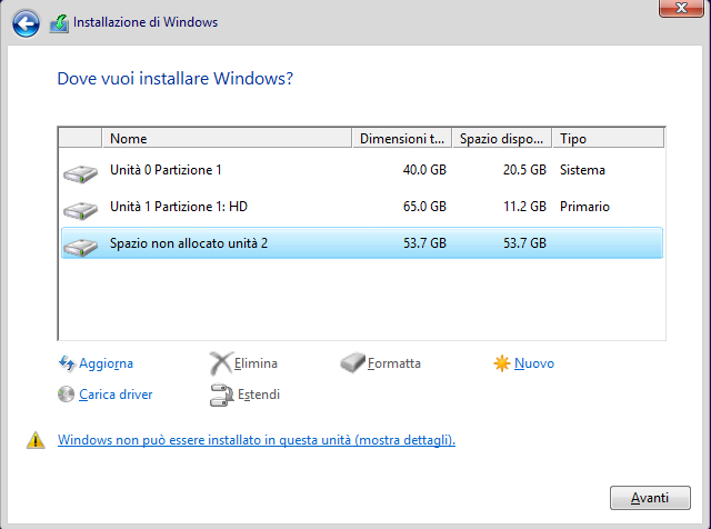 Come installare Windows 10 in dual boot
