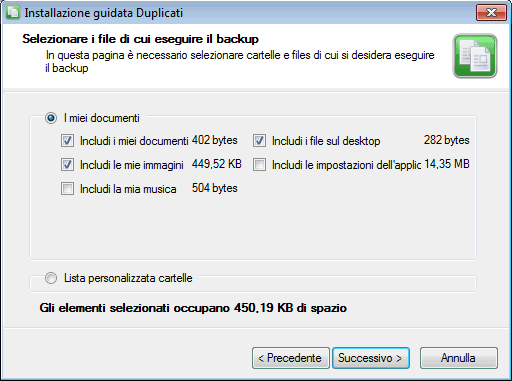 Backup su cloud e server FTP con Duplicati