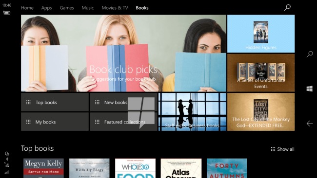 Microsoft entra nel mercato degli e-book con Windows 10