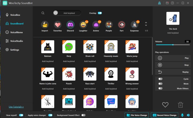 Voice changer: come funziona SoundBot