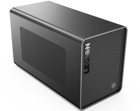 Ultrabook Lenovo Legion Y740s e case per eGPU Thunderbolt con scheda grafica esterna
