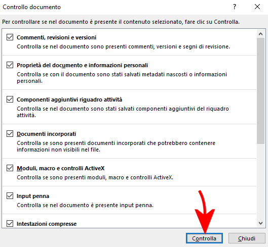 Pulire documenti Word ed eliminare i dati nascosti