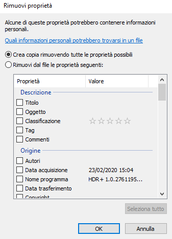 EXIF, come eliminare i metadati dalle foto