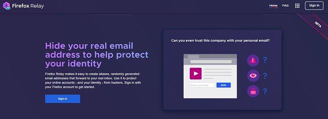 Creare un indirizzo email da usare come alias con Firefox Relay