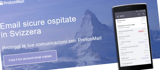 La crittografia end-to-end di ProtonMail passa per Tor