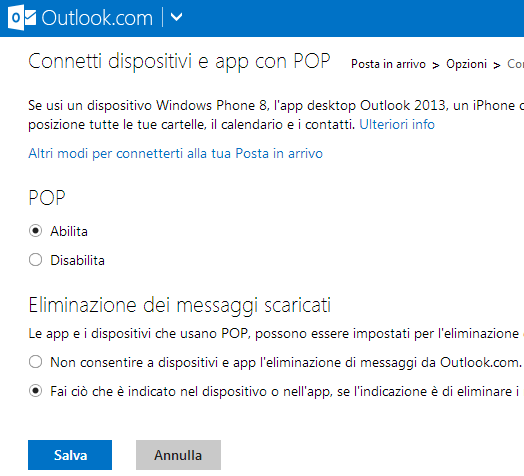 Ottenere un indirizzo e-mail personalizzato con Outlook.com: gestire mail del dominio