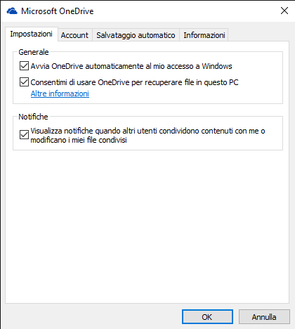 Entrare nel PC da remoto con OneDrive