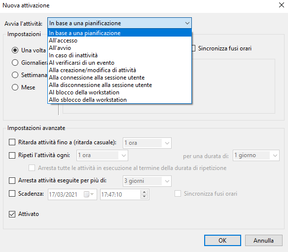 Esecuzione automatica Windows 10 per programmi e applicazioni