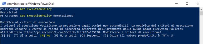 Esecuzione di script PowerShell disabilitata: come risolvere
