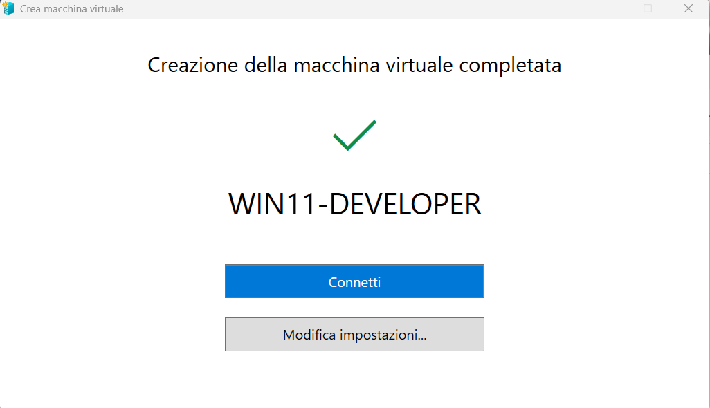 Come avviare Windows 11 da una macchina virtuale già configurata