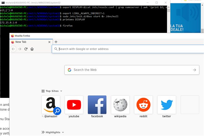 Eseguire programmi Linux su Windows, anche con interfaccia grafica