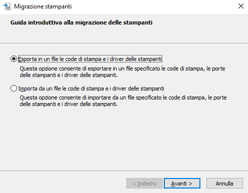 Come esportare driver stampante e code di stampa in Windows