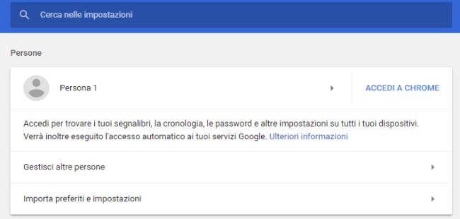 Come esportare e importare password Chrome