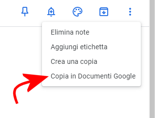 Come esportare le note di Google Keep