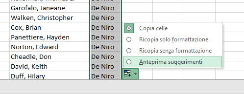 Excel, come estrarre dati e formattarli con Flash Fill