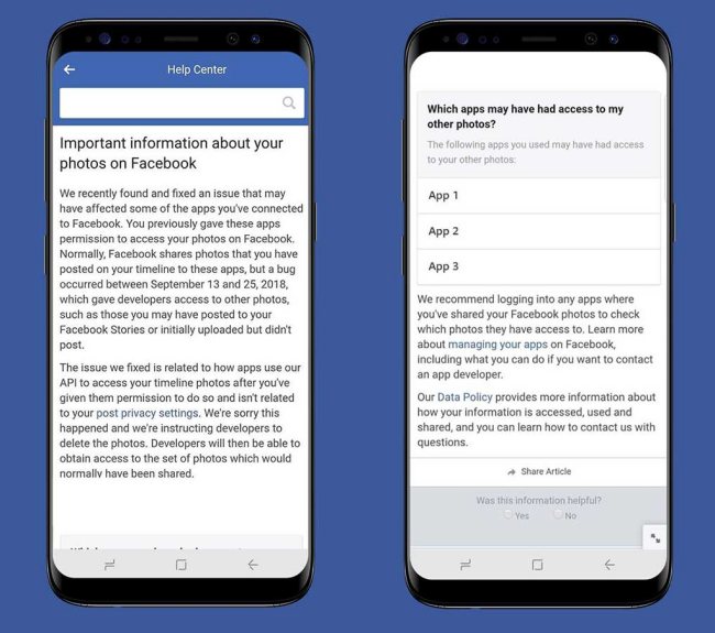 Bug nelle API fotografiche di Facebook: esposte le immagini di 6,8 milioni di utenti