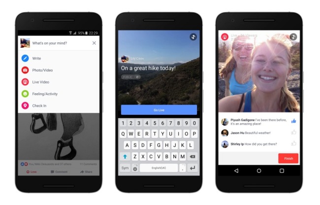 Facebook punta molto sul live streaming