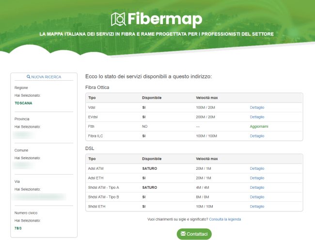 Fibermap: per sapere tutto sulla copertura fibra e ADSL