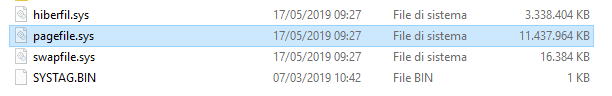 File di paginazione pagefile.sys: a cosa serve e come gestirlo