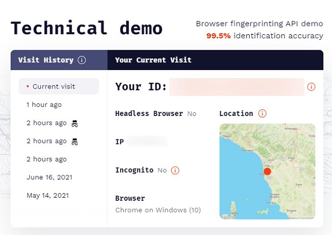 Fingerprinting: cos'è e come funziona il riconoscimento degli utenti