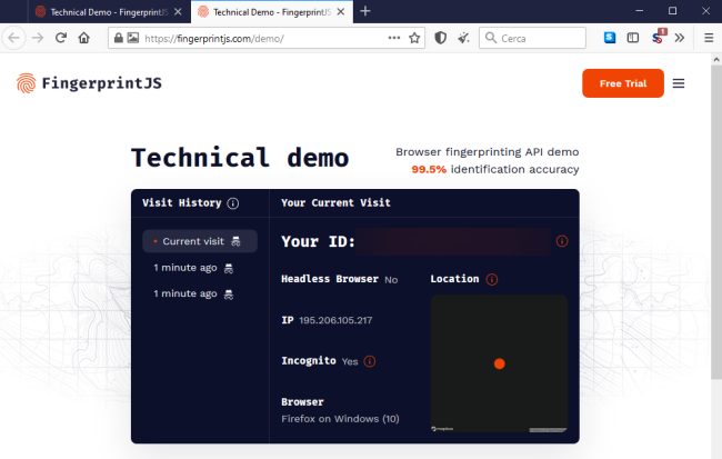 Fingerprinting: cos'è e come funziona il riconoscimento degli utenti