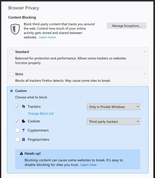 Mozilla Firefox: nuove protezioni contro cryptomining, fingerprinting e autoplaying