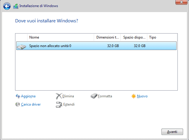 Formattare PC per reinstallare Windows da zero