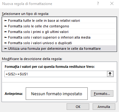 Formattazione condizionale Excel: cos'è e come si usa