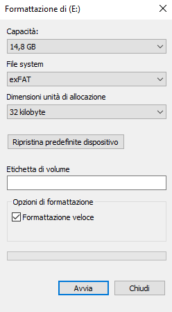 Differenza tra formattazione veloce e completa in Windows
