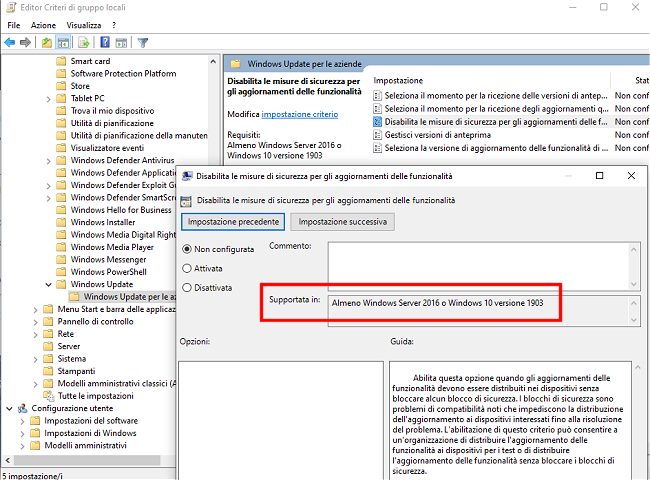 Uno strumento per forzare l'installazione della versione più aggiornata di Windows 10