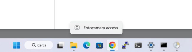 Windows 11 avvisa quando viene accesa la webcam