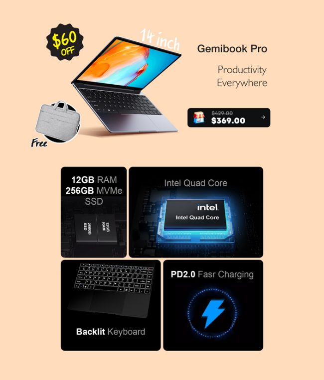 Tanti notebook in offerta con il Back to School Chuwi: CoreBook XPro, CoreBook e GemiBook