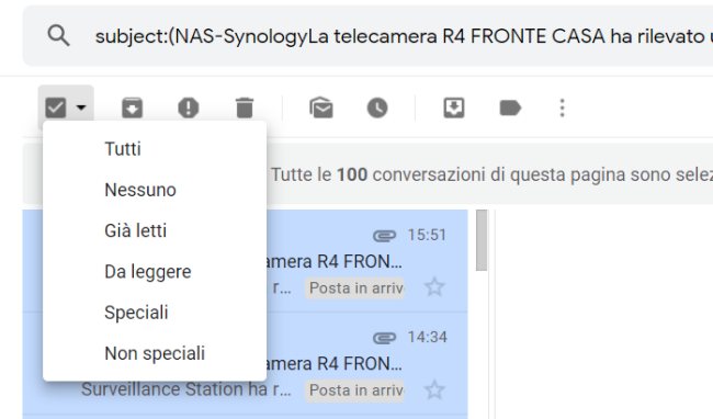 Gmail, come cancellare i messaggi di posta in blocco