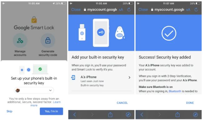 Autenticazione a due fattori Google: usare la Secure Enclave degli iPhone