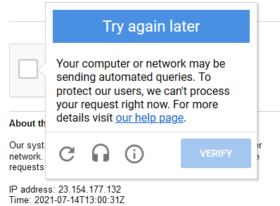 Perché compare spesso il CAPTCHA di Google Non sono un robot