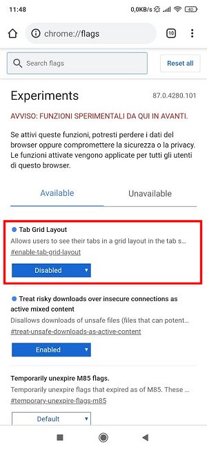 Google Chrome per Android: trucchi e segreti