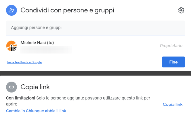 Google Drive: come ricevere file da altri utenti