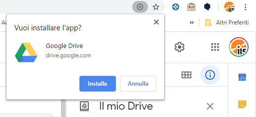 Google Drive disponibile come applicazione PWA