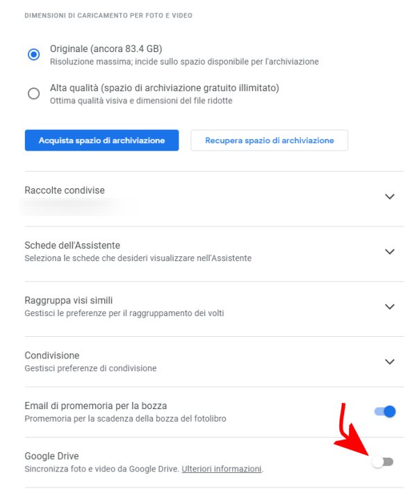 Google Foto e Drive saranno separati a partire dal 10 luglio
