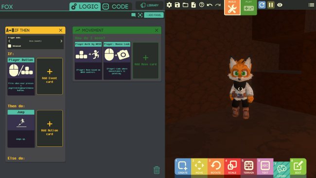 Google Game Builder su Steam, sviluppare videogiochi senza una sola riga di codice